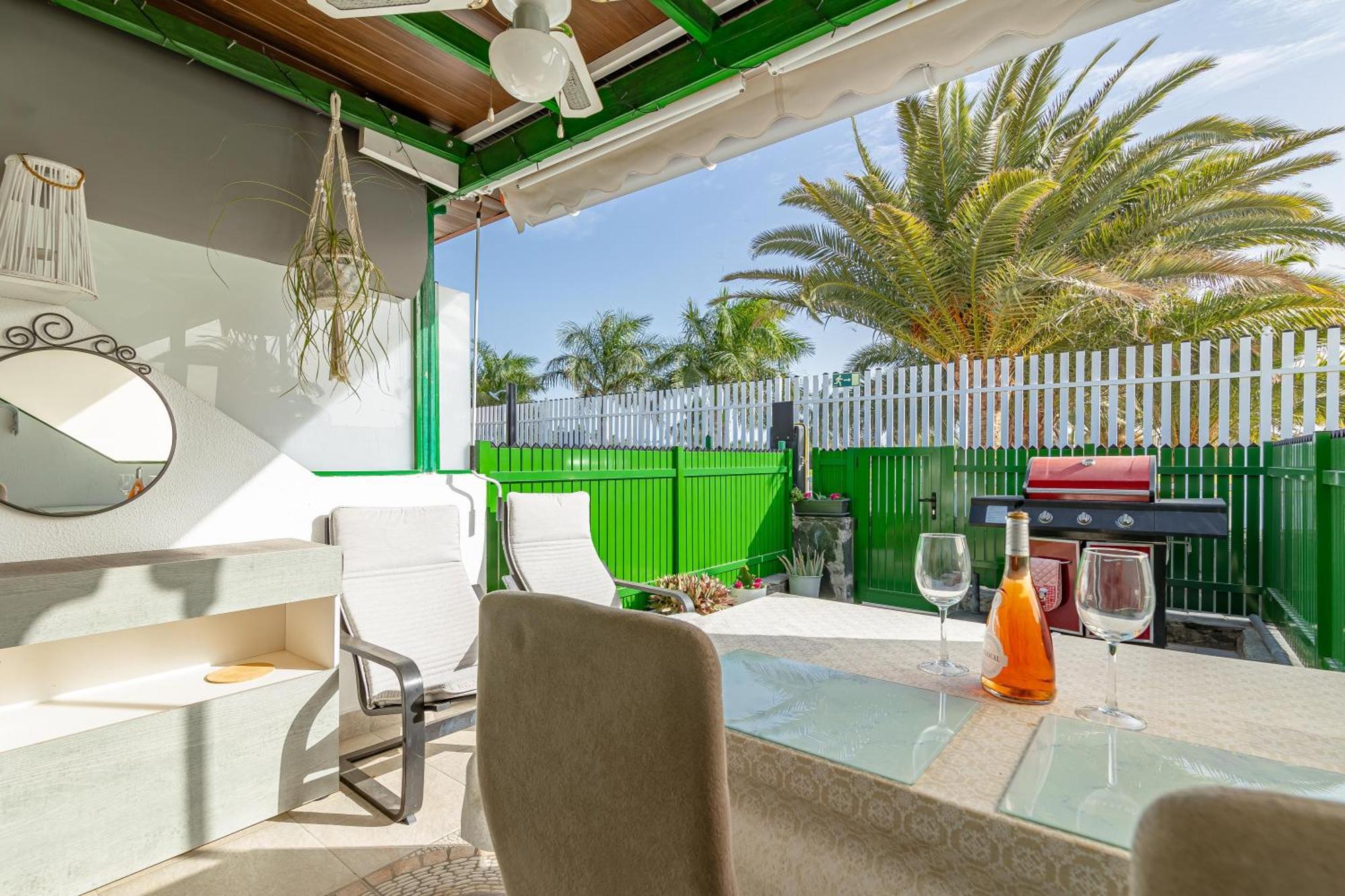 Andrea'S Bungalow, Garden, Barbecue And Pool! San Bartolomé Ngoại thất bức ảnh